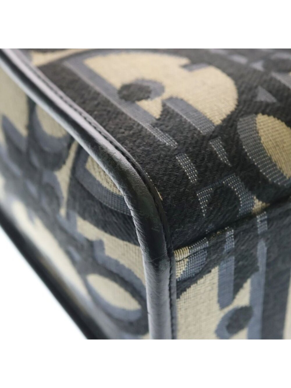Dior Oblique East Waist Tote Maxi Jacquard Canvas Beige Black - Picture 6 of 7